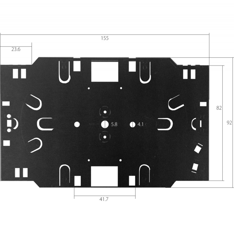 Caseta pentru 16 suduri fibra optica fara sustinator de suduri