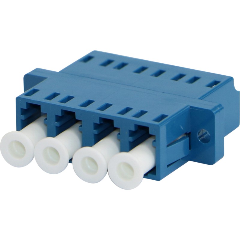 Adaptor fibra optica LC quad singlemode albastru