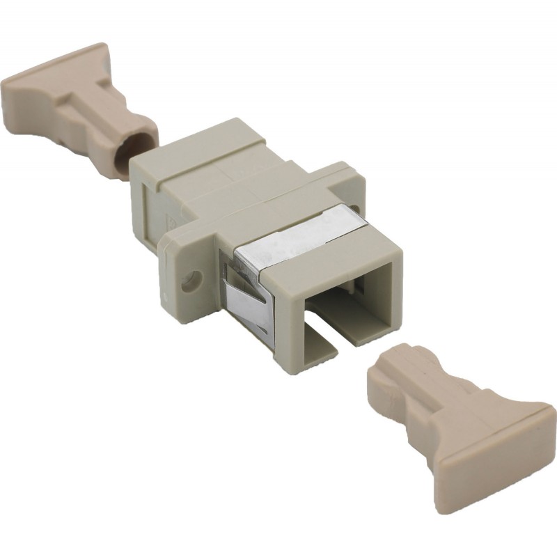 Adaptor fibra optica SC simplex multimode gri