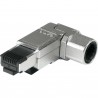 Mufa RJ45 Cat 6A FTP cablu solid 23-26 AWG inclinata la 90 grade tooless
