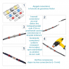 Conector electric termocontractibil impermeabil cu sudare rapida cu inel cositor