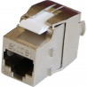 Conector Cat 6A FTP keystone jack RJ45 mama tip fluture tolless cromat 22-26 AWG