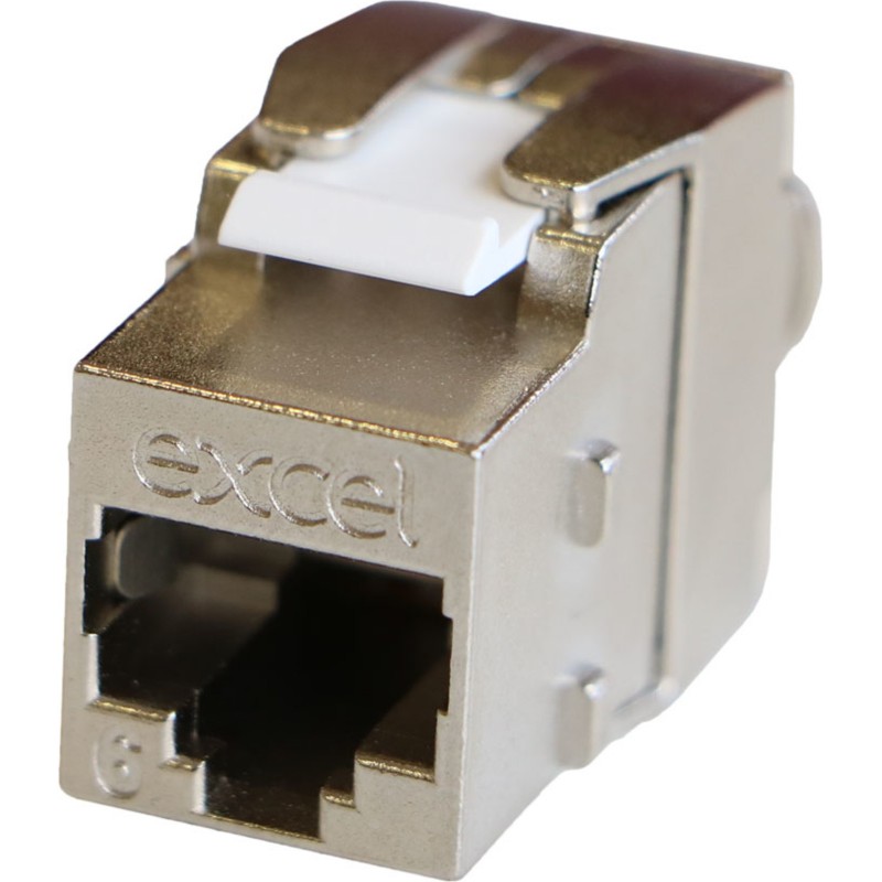 Conector Cat 6 FTP keystone jack RJ45 mama tip fluture tolless cromat 22-26 AWG