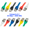 Patch cord Cat.8.1 S/FTP RJ45 40 Gb/s 2000 MHz LSZH gri