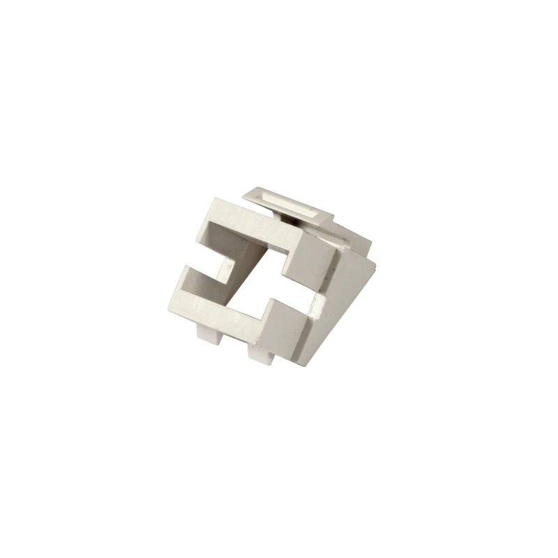 Suport RJ45 pentru adaptori fibra optica flangeless (LC duplex / SC simplex / E2000 simplex) alb