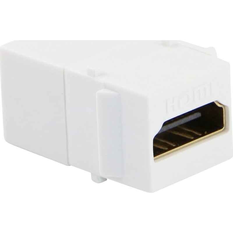 HDMI v1.4 Keystone RJ45 Adaptor white