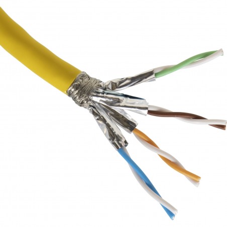 Cablu solid Cat 7a SFTP LS0H Dca 1000 MHz galben