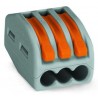 Classic Splicing Connector WAGO 222-413 for all conductor types maximum 4 mm² 3-conductor with levers