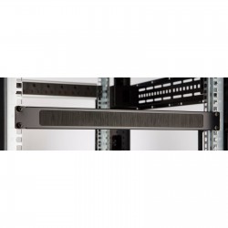 Organizator cabluri cabinet 1U 19” cu perii negru