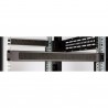 Cable Organizer with Brush Strip 1U 19" black
