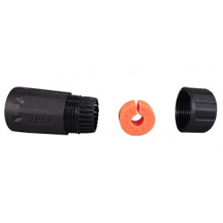 Connection module RJ45 Cat 6A FTP IP68 black