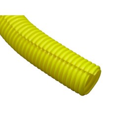 Sloted flexible tube copex 25mm inner OD UV Fire Retardant yellow
