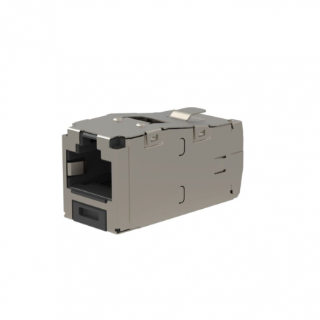 Shielded RJ45 Cat 6 STP TG Keystone Jack Module Black Panduit
