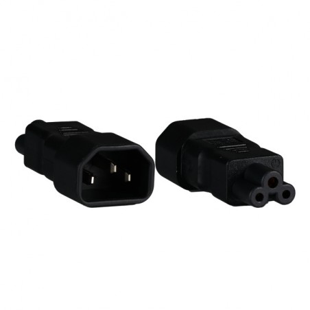 Power Adapter IEC C14 Male to IEC C5 Mickey Mouse