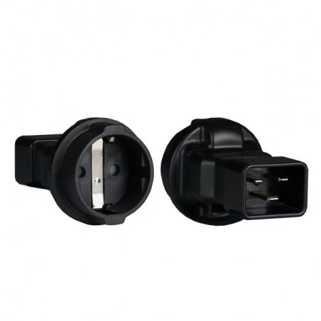 Cablu alimentare adaptor IEC C20 tata la CEE7/3 Schuko mama 250V 16A