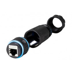 Connection module RJ45 Cat 6A FTP IP68 black