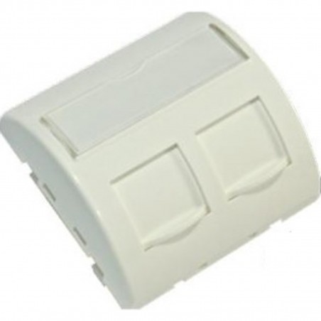 Face plate 2 port-uri RJ45 45x45mm