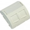 Face plate 2 port-uri RJ45 45x45mm